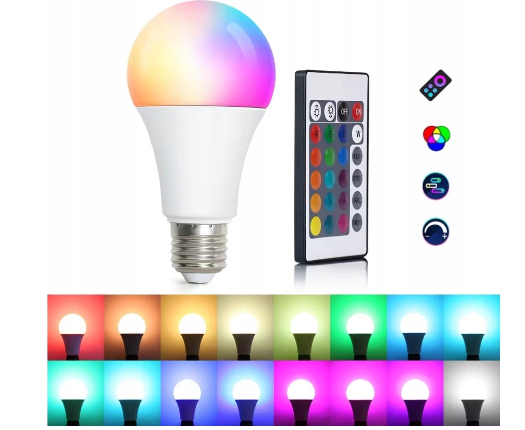 Żarówka RGB 16 kolorów - obrazek 3